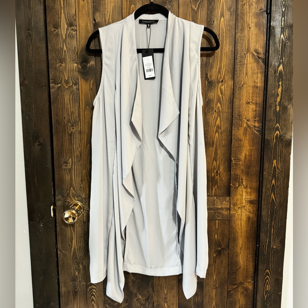 Dynamite Long Waterfall Vest NWT